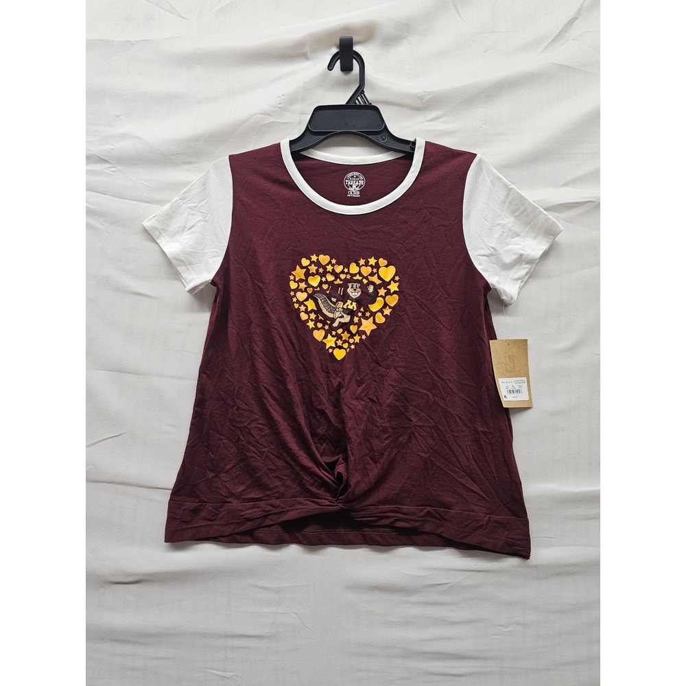 Rivalry Threads Girls Golden Gophers T-Shirt Maroon Cotton Blend Casual Size XL